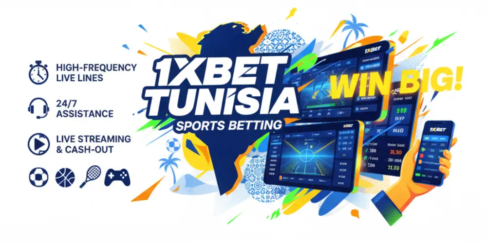 خدمات المراهنات الرياضية في تونس من 1xBet