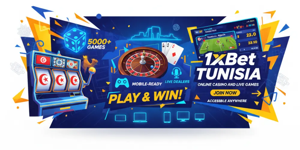 كازينو 1xBet تونس على الإنترنت والألعاب المباشرة