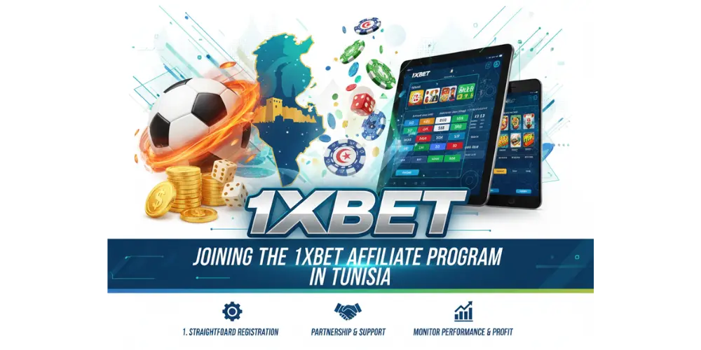 Rejoindre le programme d'affiliation 1xBet en Tunisie